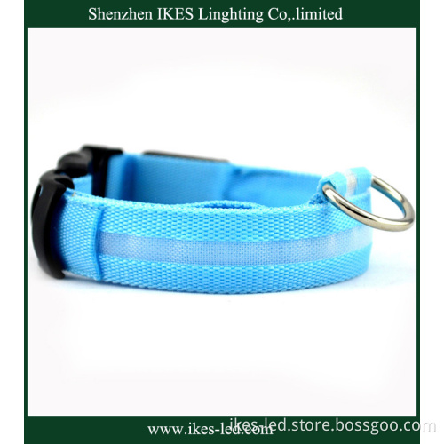New Safety LED Collar Flashing LED Light W/Circular Pendant, LED Dog Lead